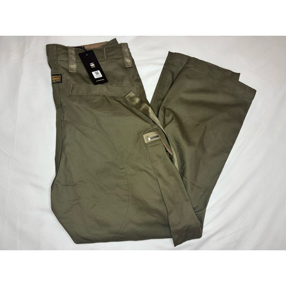 G-STAR RAW Men's Twill Balloon Cargo Pants Small Shadow Olive NWT $220 Baggy